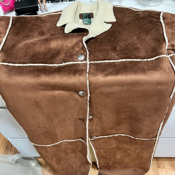 Ralph Lauren Brown coat L or XL - Picture 4 of 5